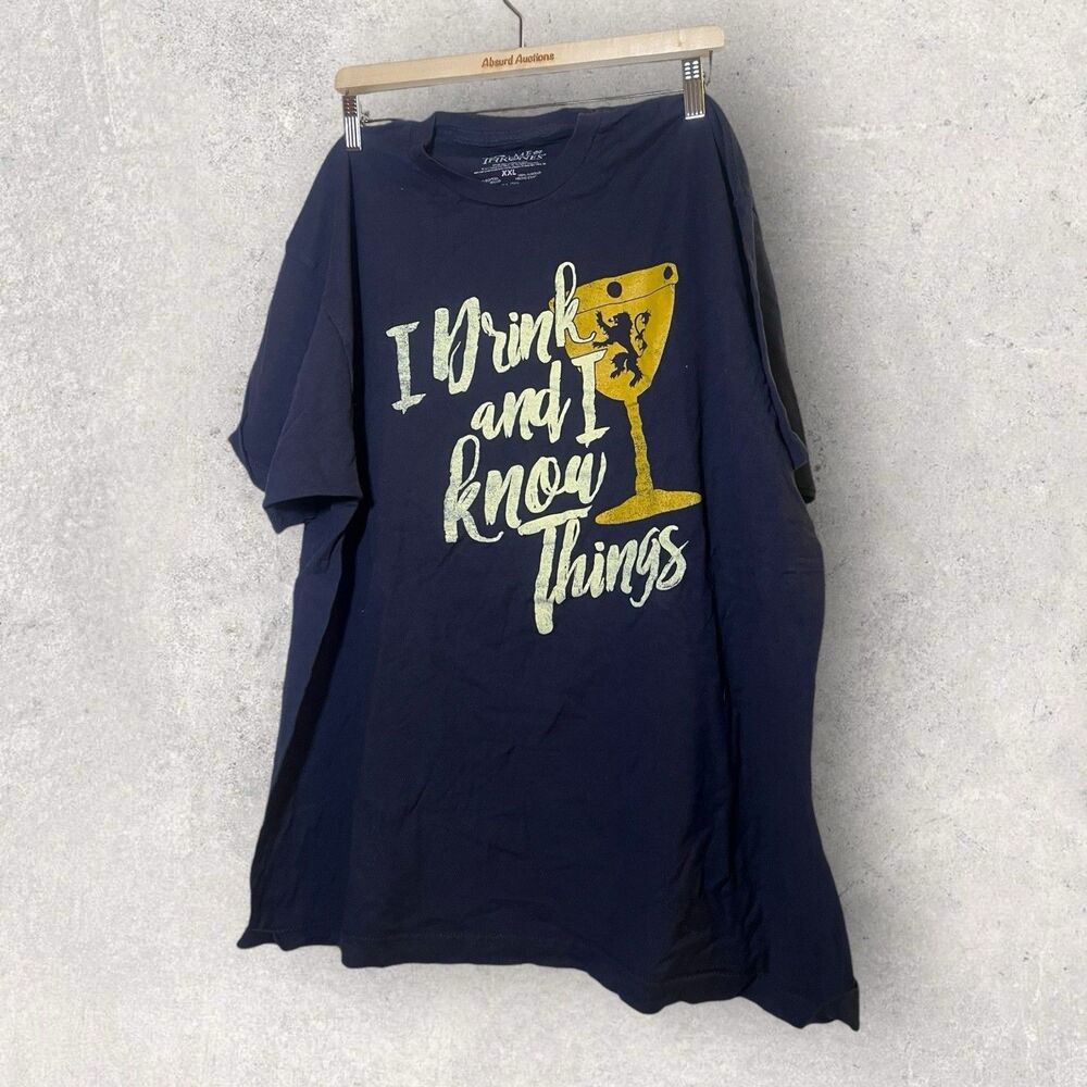 Game of Thrones GOT "I Drink & I Know Things" Mens XXL Licensed Shirt